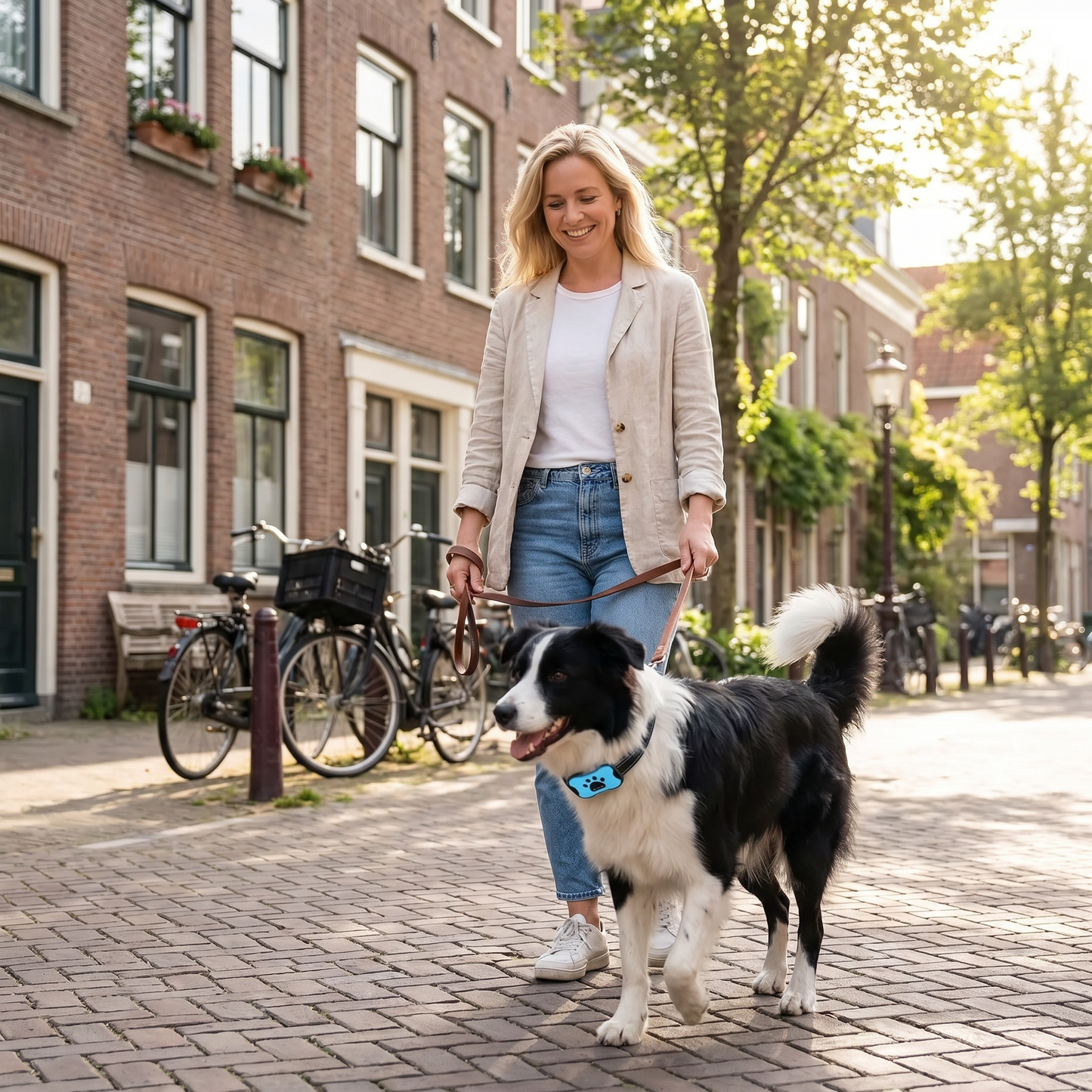 Anti-Blafhalsband Hond | Ultrasoon & Vibratie | USB Oplaadbaar | Zonder Schok