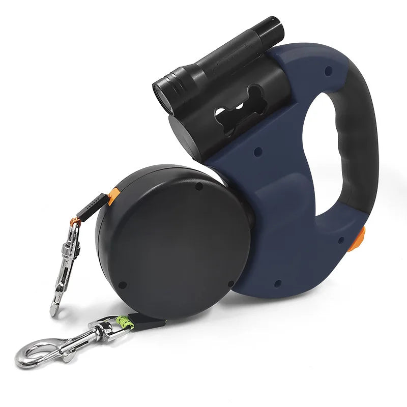 Dubbele Hondenriem | Anti-Klit & LED Verlichting | Voor 2 Honden