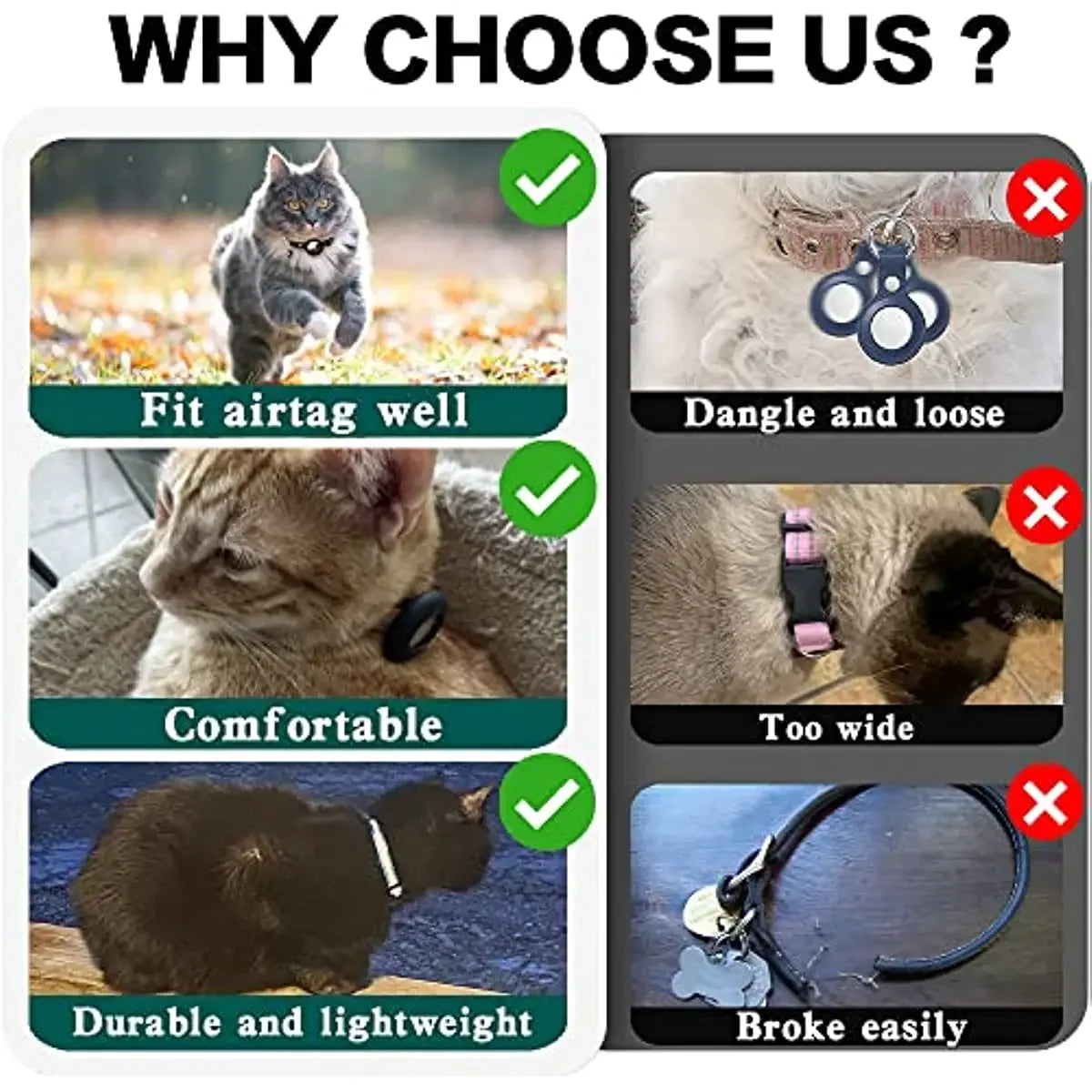 Kattenhalsband | Reflecterend & Belletje | Luchtlabelhouder | Verstelbaar