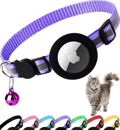 Kattenhalsband | Reflecterend & Belletje | Luchtlabelhouder | Verstelbaar