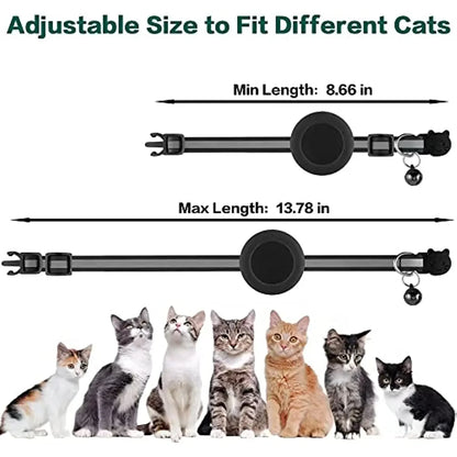 Kattenhalsband | Reflecterend & Belletje | Luchtlabelhouder | Verstelbaar