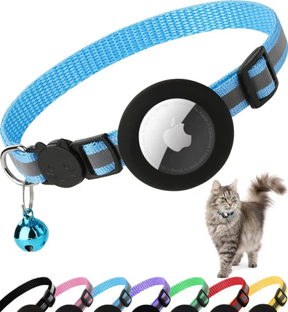 Kattenhalsband | Reflecterend & Belletje | Luchtlabelhouder | Verstelbaar