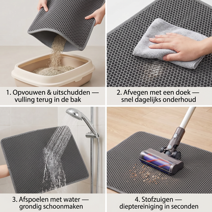 Kattenbakmat | Dubbel Laag | Vangt Vulling Op | Waterdicht