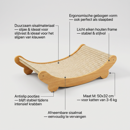 Katten krabplank | Duurzaam Sisal | Beschermt je meubels