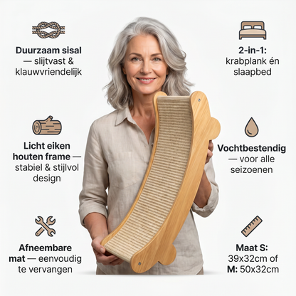 Katten krabplank | Duurzaam Sisal | Beschermt je meubels