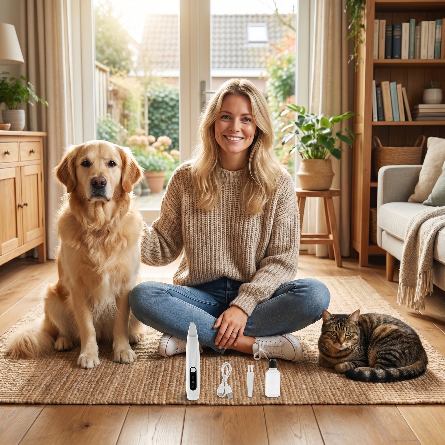 Poottrimmer Hond & Kat | LED-Verlichting | Keramisch Mes | Draadloos & Waterdicht