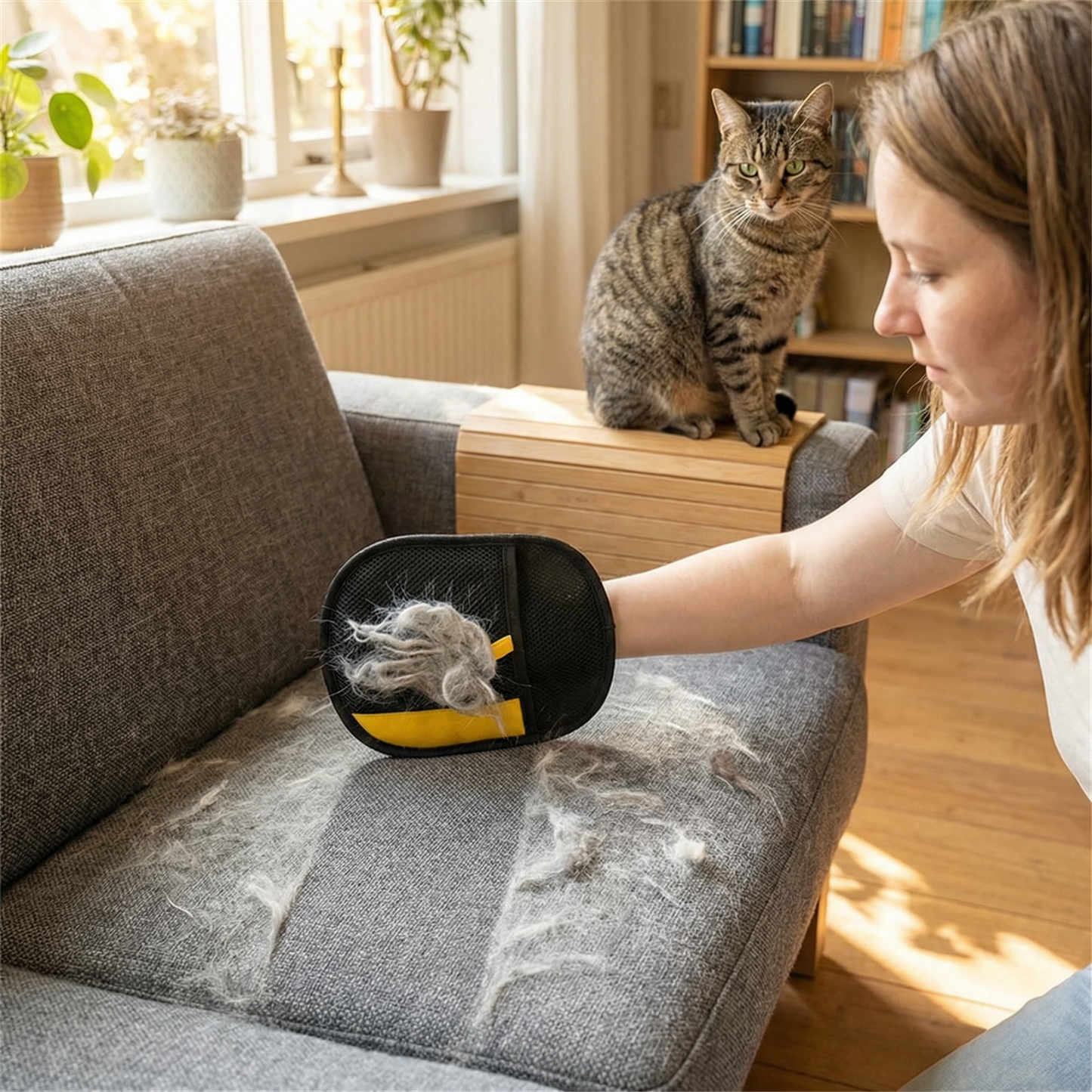 Verzorgingshandschoen Kat & Hond | Haar Verwijderen & Masseren | Set van 2