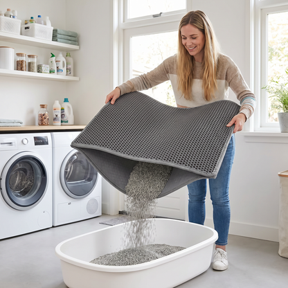 Kattenbakmat | Dubbel Laag | Vangt Vulling Op | Waterdicht