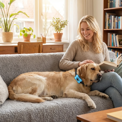 Anti-Blafhalsband Hond | Ultrasoon & Vibratie | USB Oplaadbaar | Zonder Schok