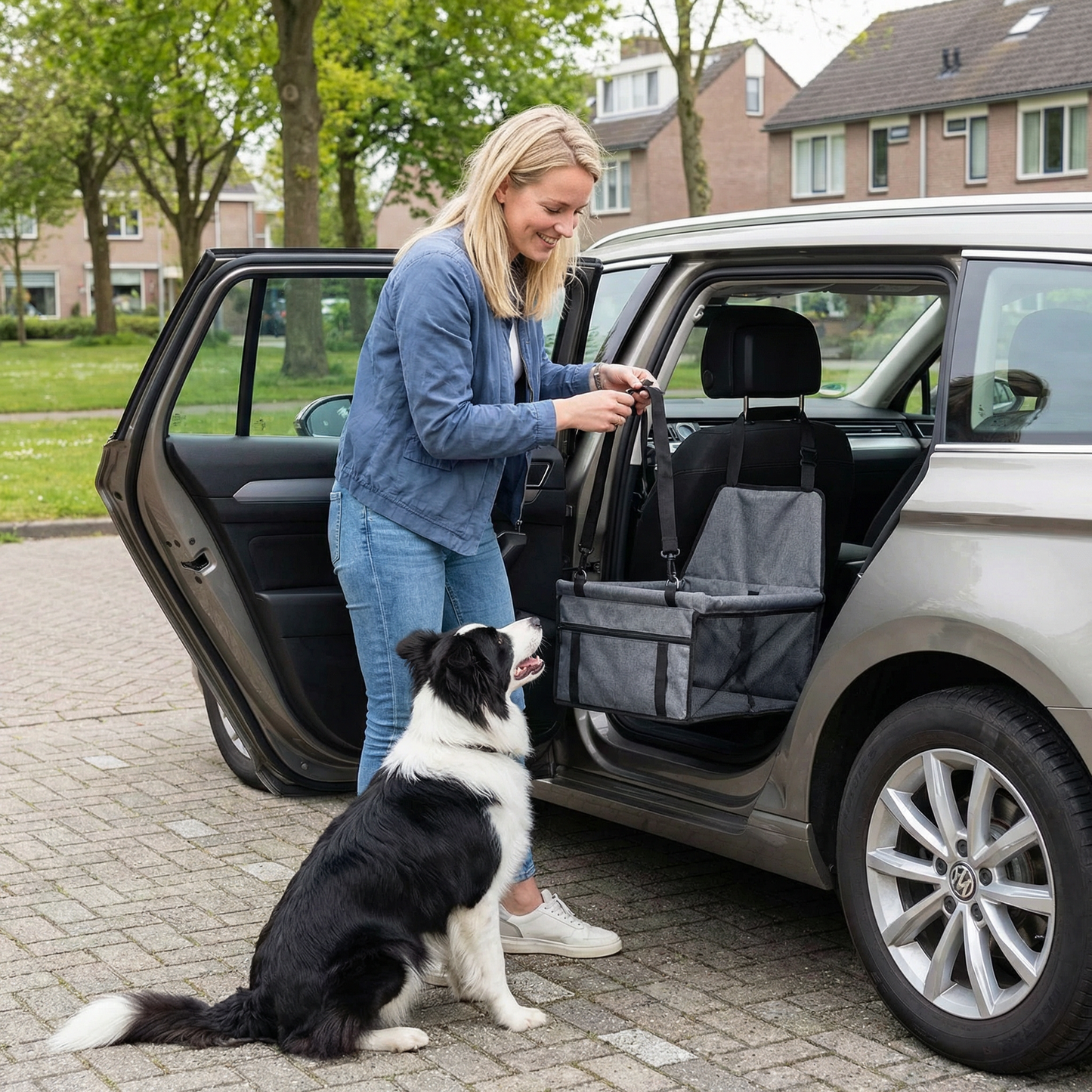 Autostoelhoes Hond & Kat | Opvouwbare Hangmat | Beschermde Achterbank