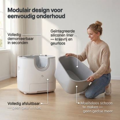 Automatische Zelfreinigende Kattenbak | 11L | Tot 3 Katten | App-Besturing